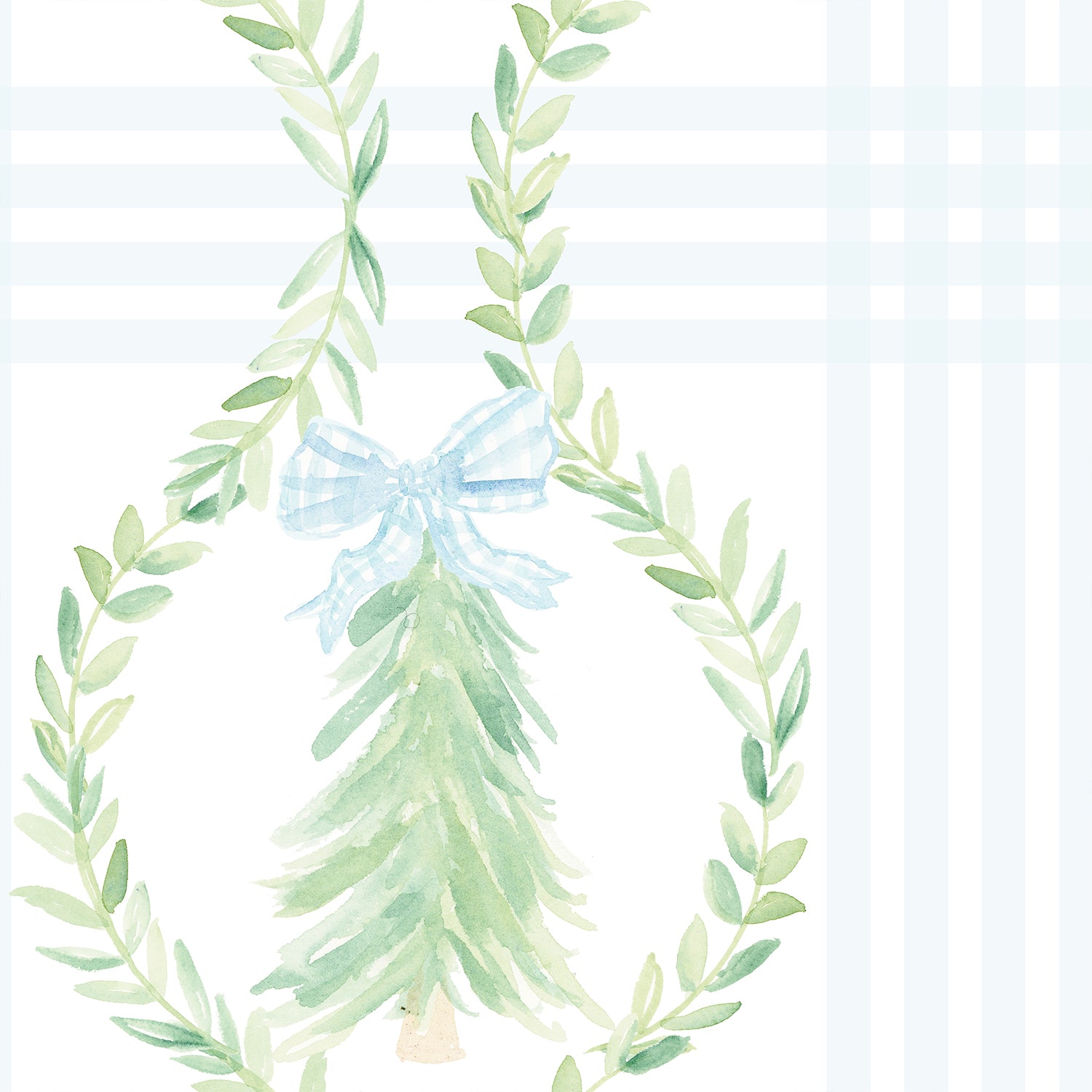 Tied with A Bow Christmas Tree Zippy Bamboo PJ