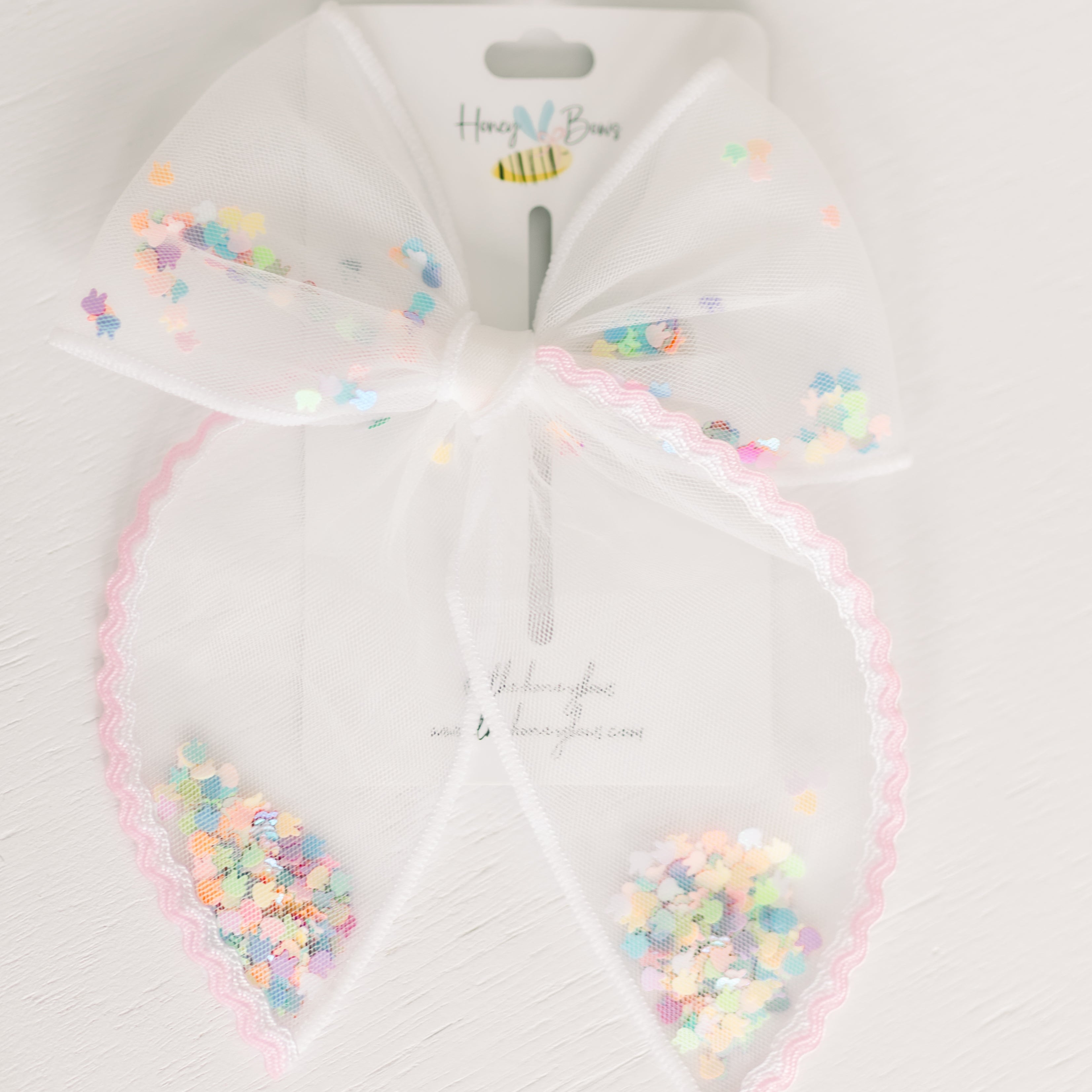 Large Confetti Easter Bow