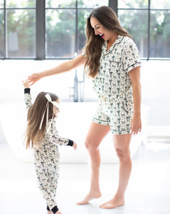 Vintage Bow Adult Pajamas: Mommy + Me