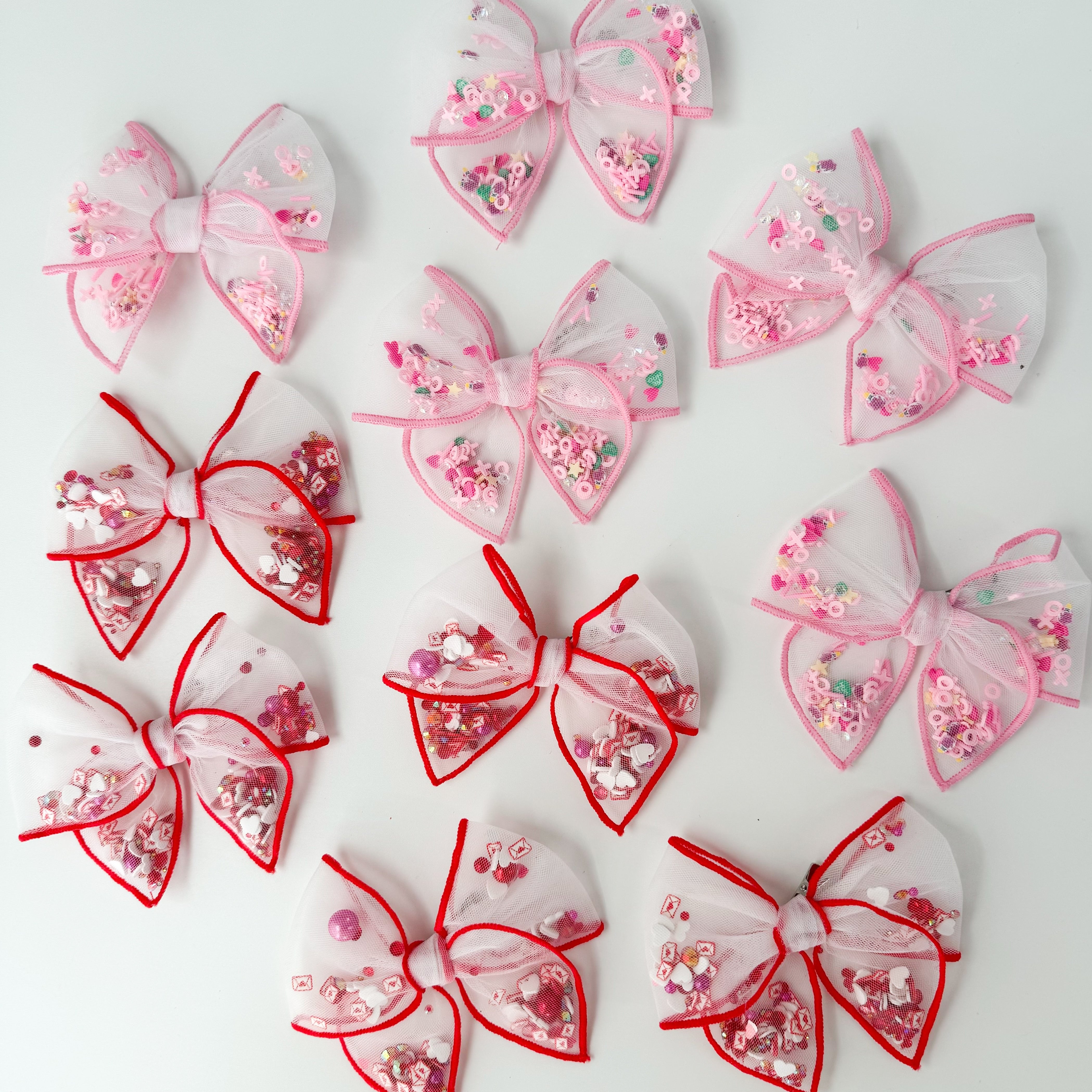 Valentine Confetti Bows