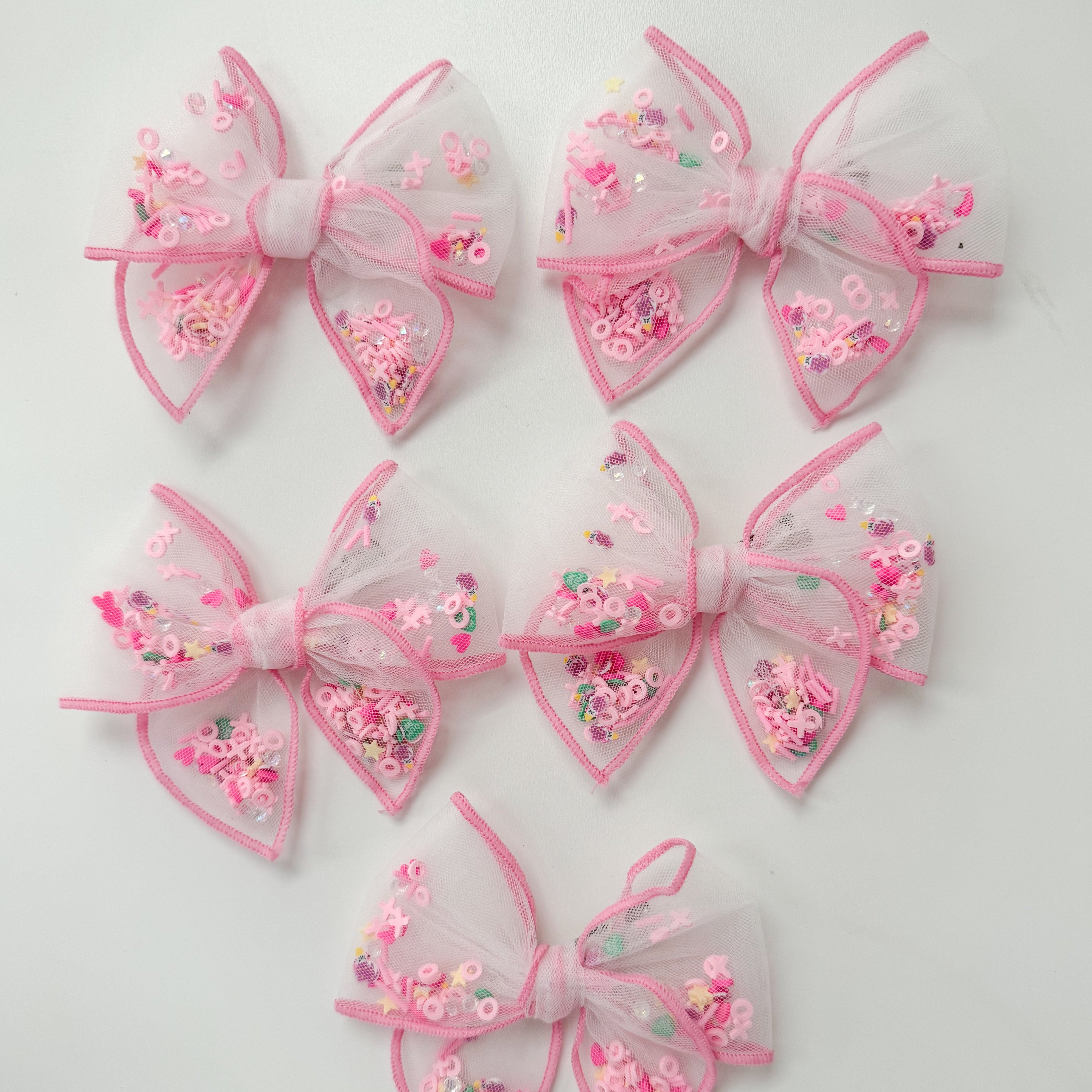 Valentine Confetti Bows