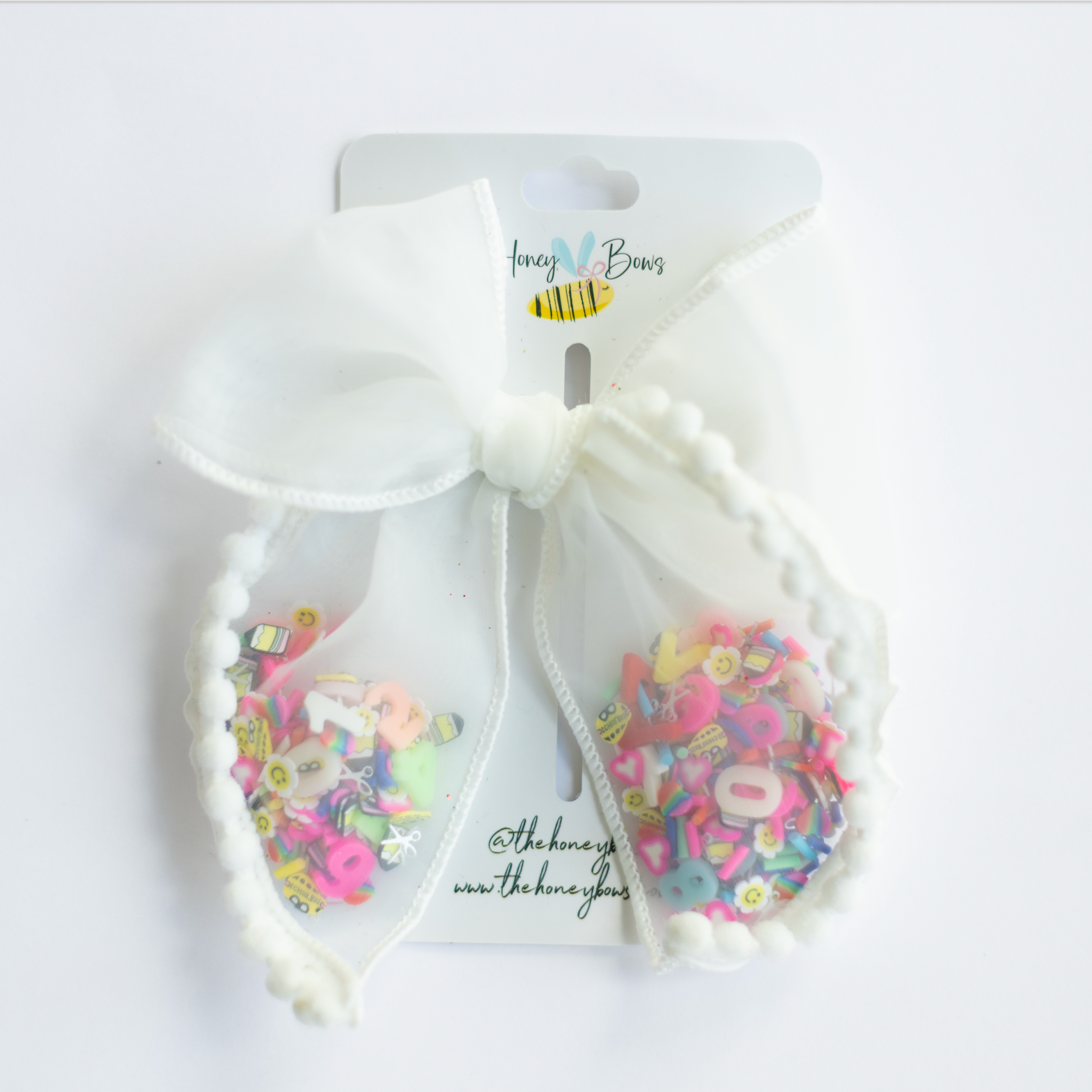 Back To School Confetti Bow