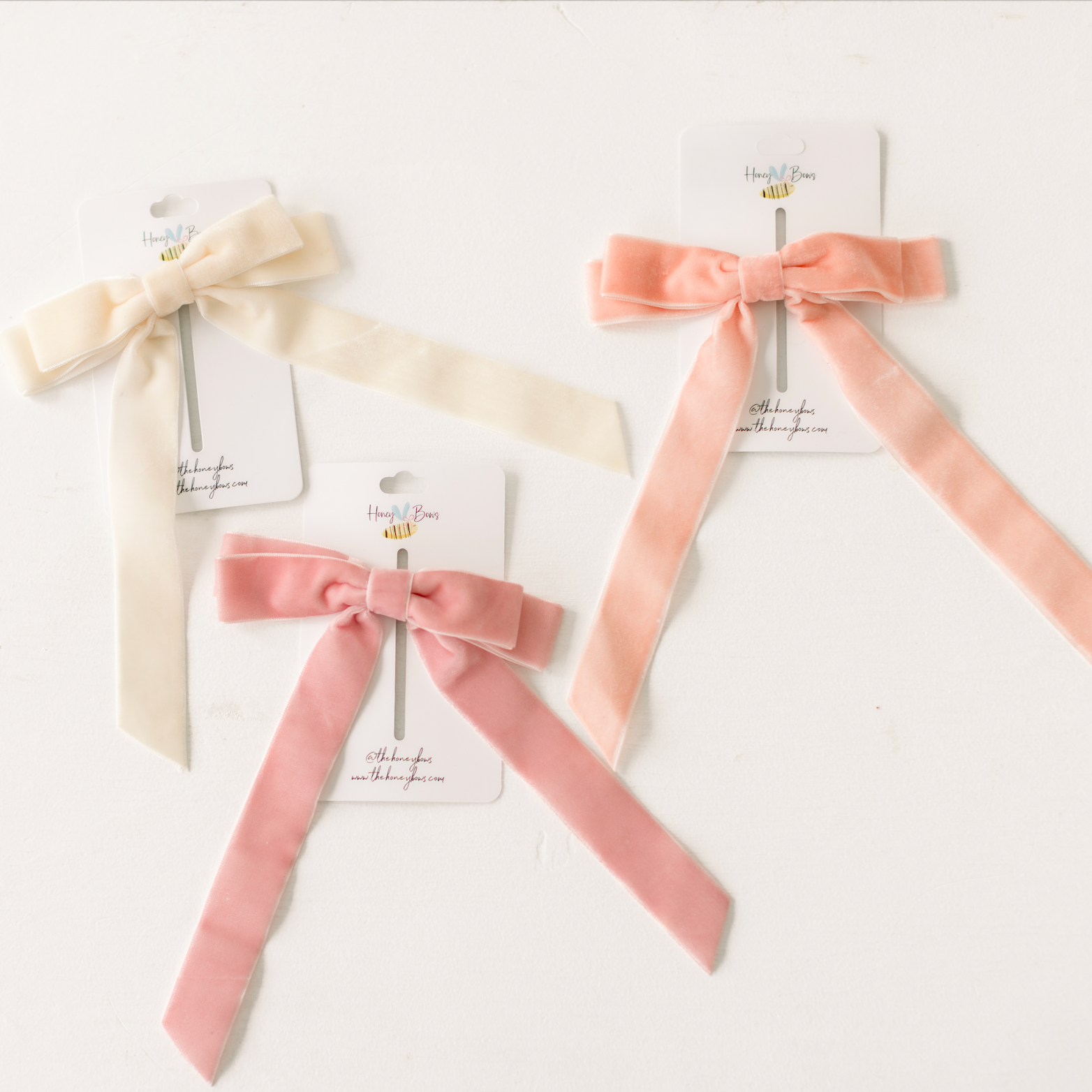 Valentines Velvets Long Ribbon Bow